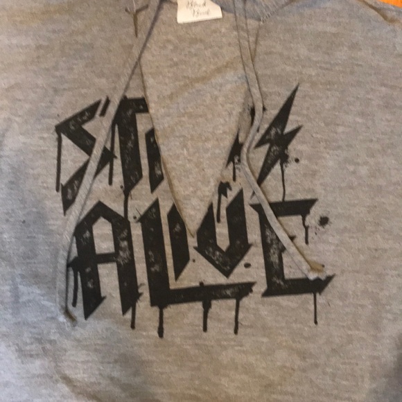 Grey graphic hoodie with a flair! - Picture 2 of 3